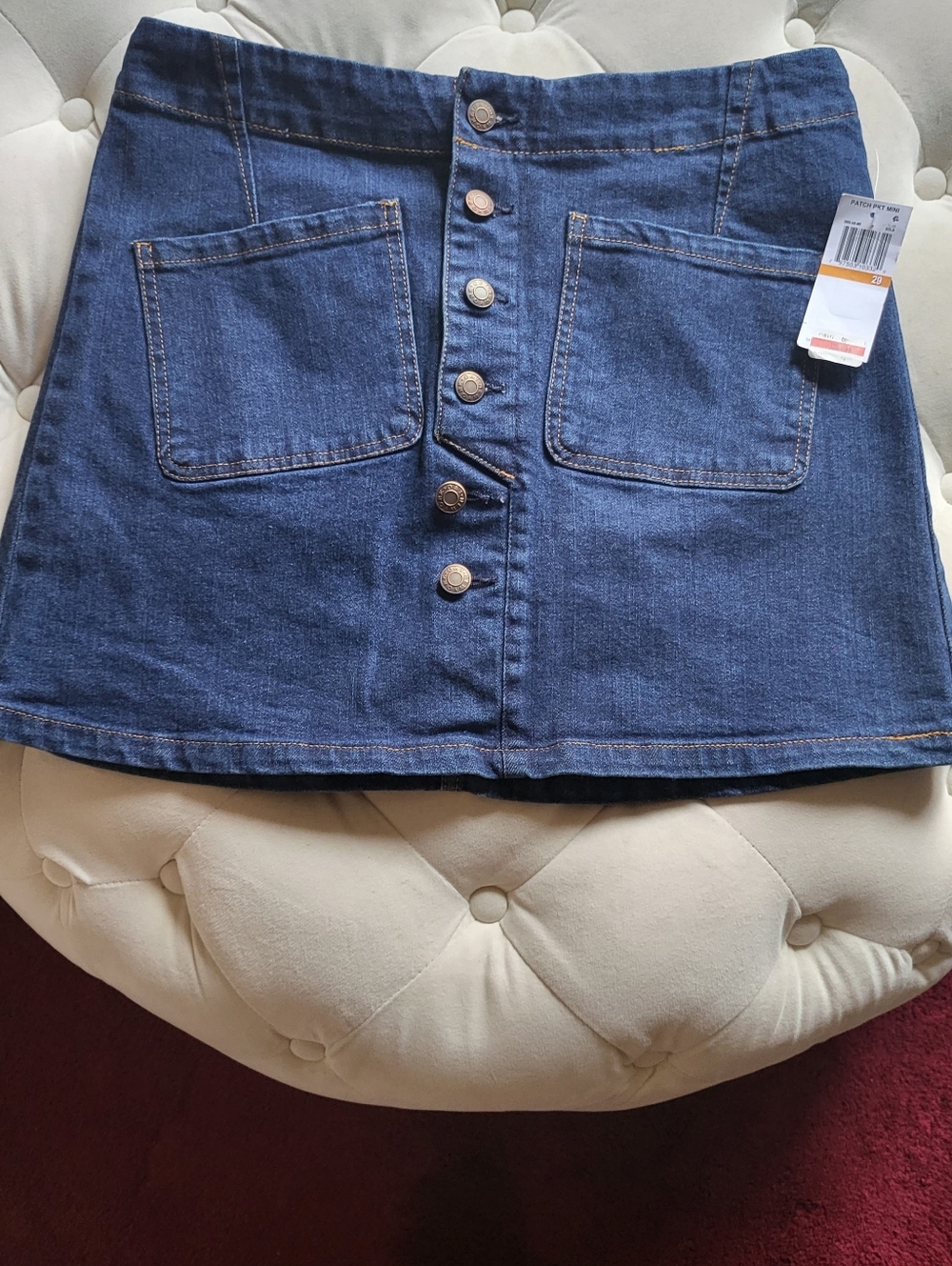 Oat denim mini skirt size 29 Nwt